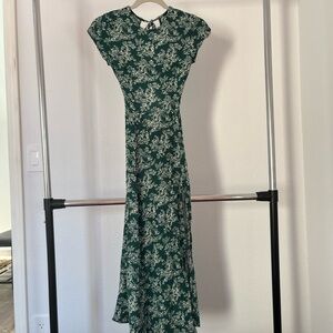 Urban Outfitters Green Floral Maxi Dress